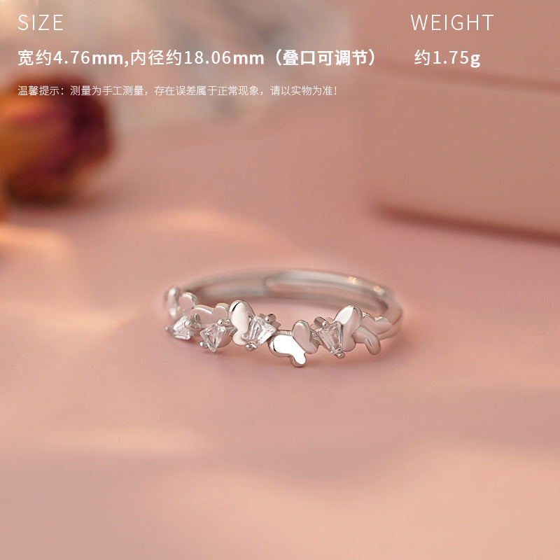 C廠 韓系可愛蝴蝶S925純銀戒指  批發 折扣@洽客服 25.06.W3「YC3479R_1,YC3490R_1,YC4815R_1,YC5071R_1,YC4723R_1,」
