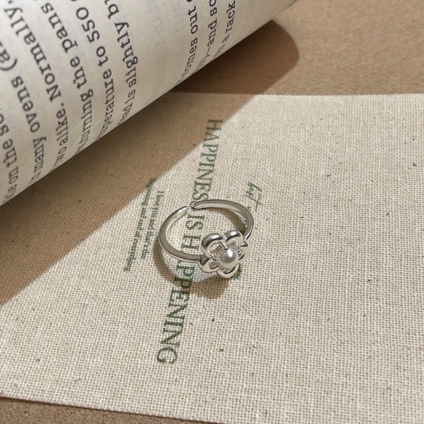 C2廠 韓國韓版仿珍珠花朵S925純銀戒指 批發 折扣@洽客服 25.10.W5「XDQ8258R」