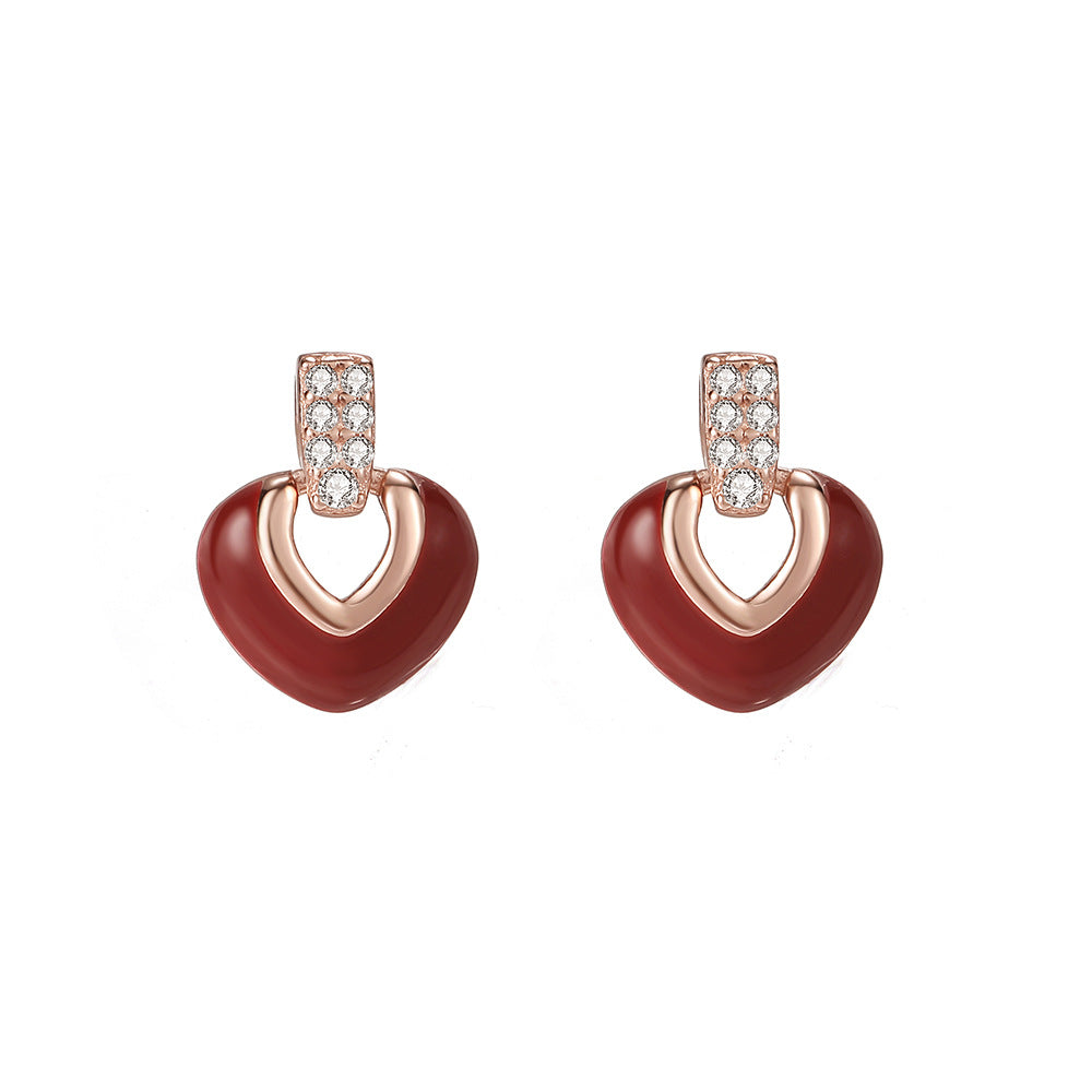 C廠 S925純銀｜眷愛心型耳環 批發 折扣@洽客服 25.01.W4「E6131」