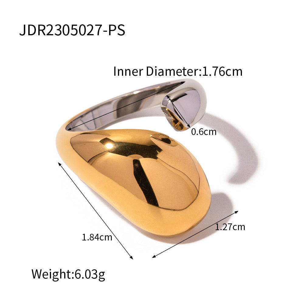 D廠 歐美 United 雙色戒指「JDR2305027-PS」23.10