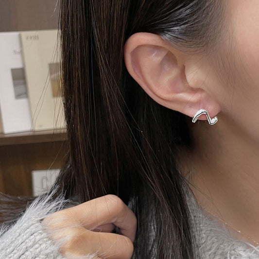 C2廠 S925純銀 ｜ 韓國韓版線條紋理耳環 批發 折扣@洽客服 26.01.W2「XSE2166」