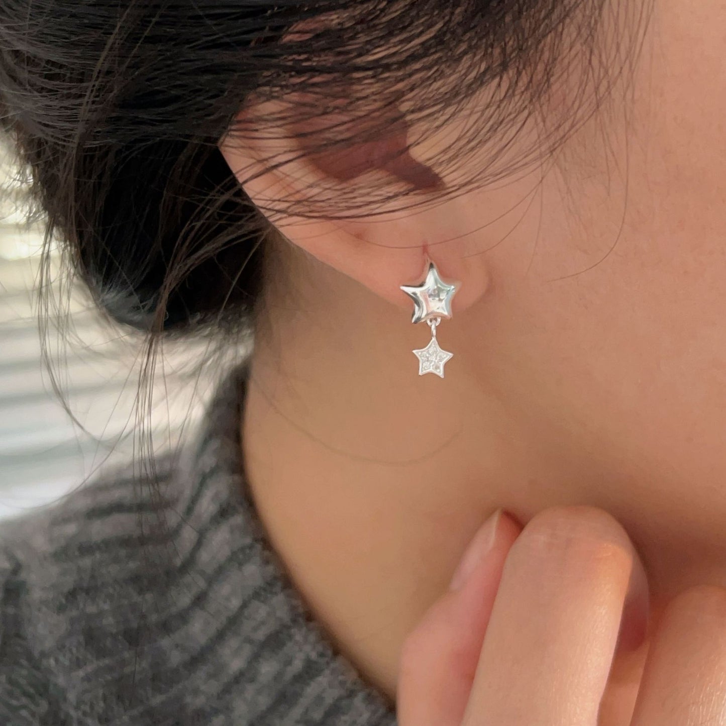 C3廠 韓國韓版S925純銀｜星星耳環 批發 折扣@洽客服 26.02.W3「es196」