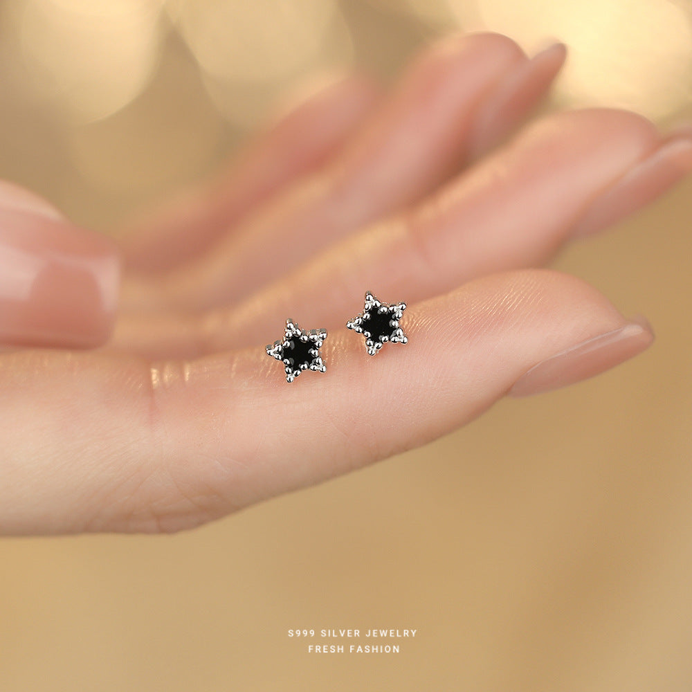 C廠 S999足銀｜韓國韓版五角星耳環 批發 折扣@洽客服 26.02.W3「E6234」