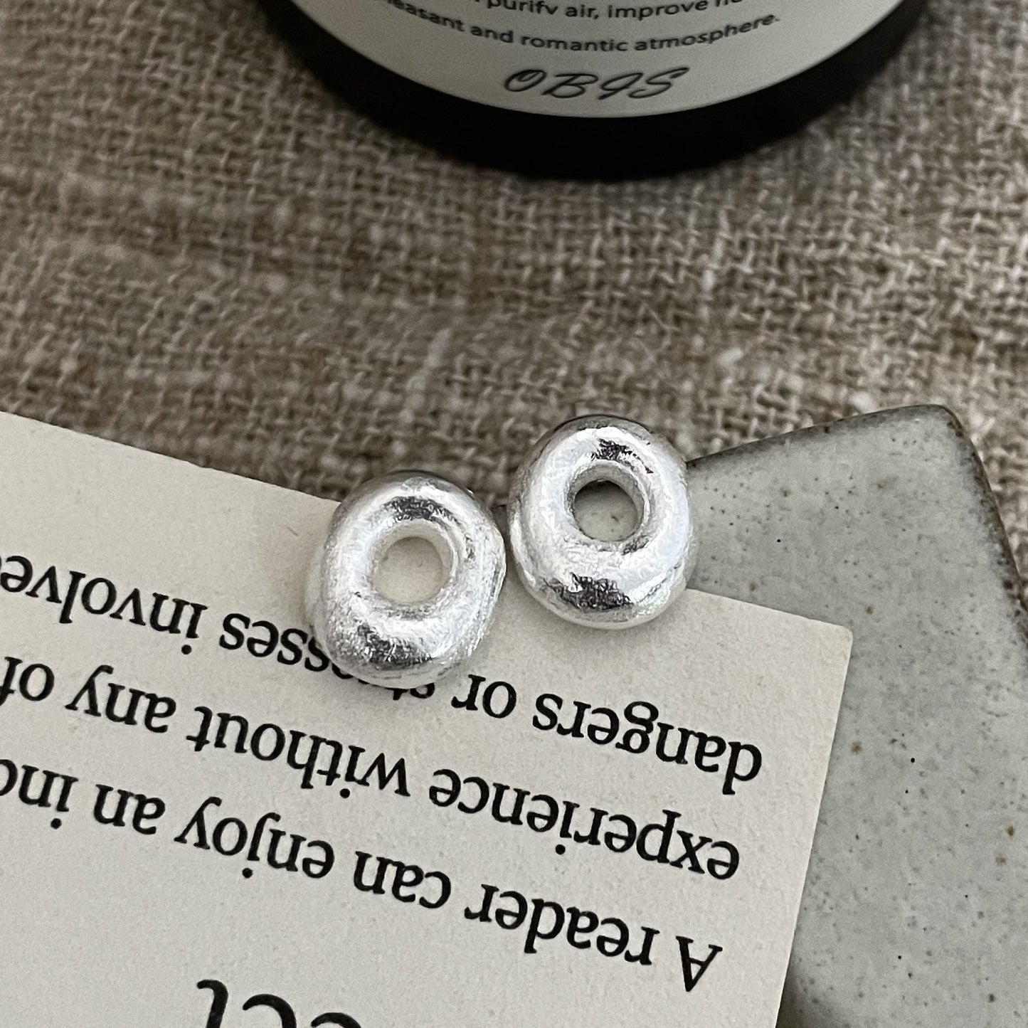 C2廠 S925純銀 ｜ 韓國韓版磨砂甜甜圈耳環 批發 折扣@洽客服 26.01.W2「XSE2298」