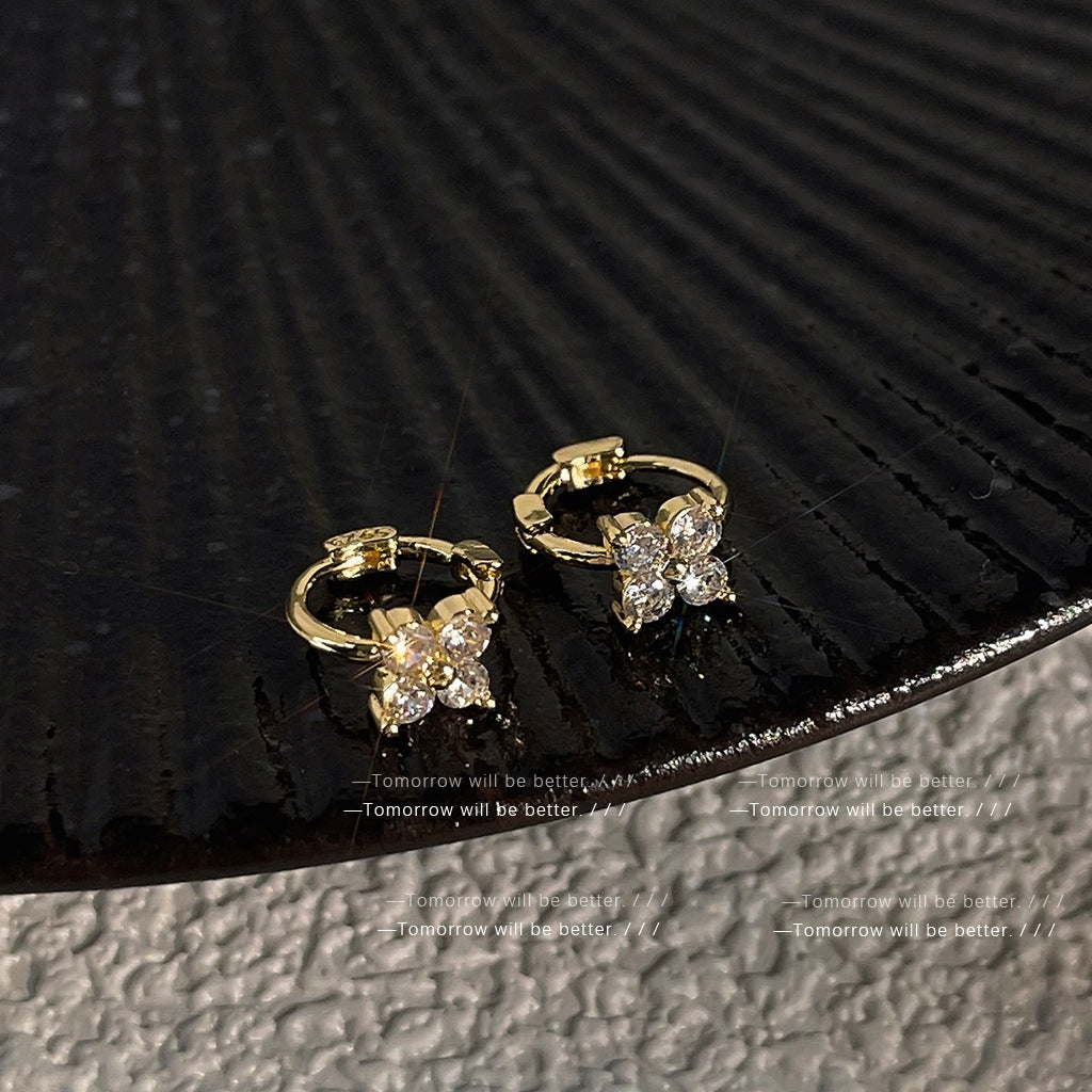 A廠 日韓款迷你鋯石花銅微鑲鋯石銀針耳環 批發 折扣@洽客服 25.12.W2「B-20-B-21」