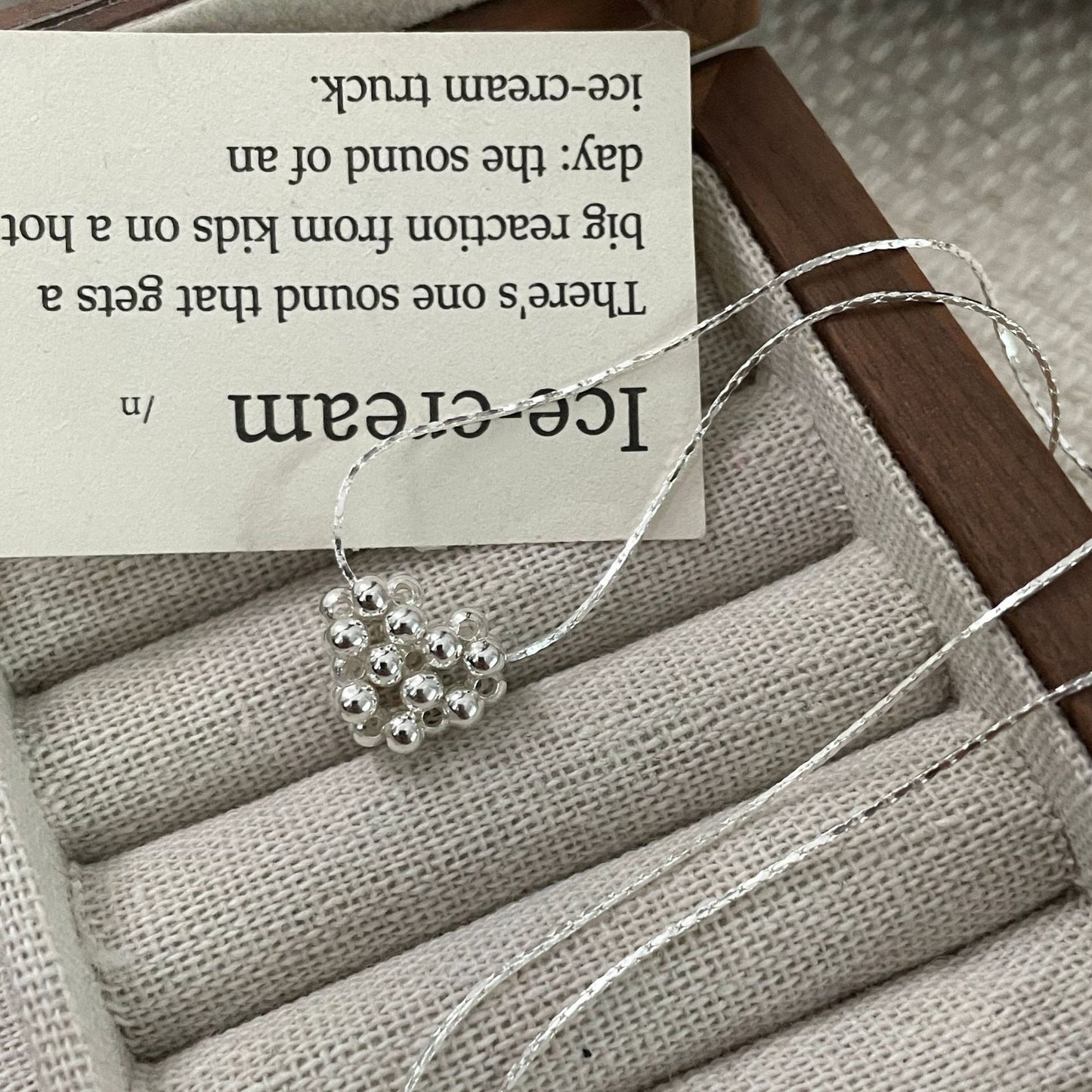 C2廠 韓國韓版復古串珠愛心S925純銀項鍊 批發 折扣@洽客服 25.10.W5「SN3503」