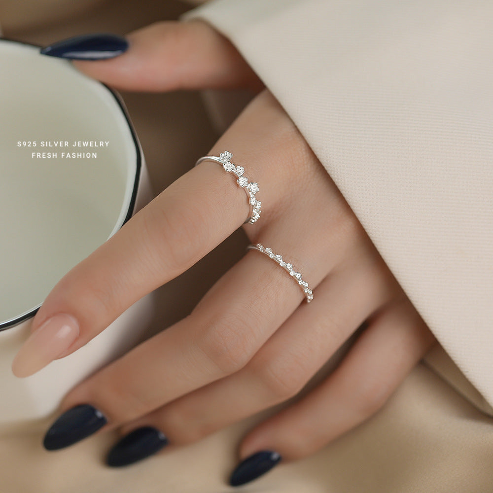 C廠 韓國韓版細圈桃花S925純銀戒指 批發 折扣@洽客服 25.11.W1「K2404 K2405」