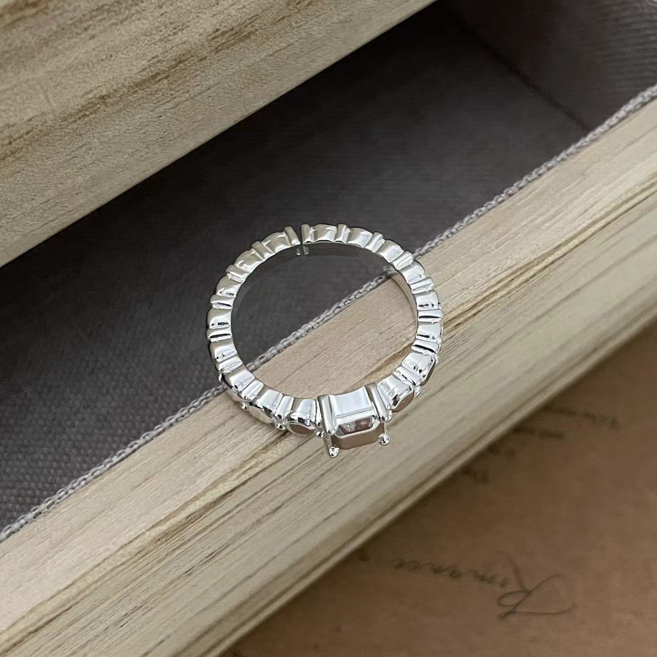 C2廠 韓國韓版重工幾何方塊S925純銀戒指 批發 折扣@洽客服 25.11.W3「SR1223」