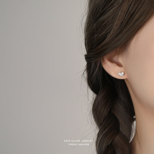 C廠 韓國韓版氣質珍珠蝴蝶S999純銀耳環 批發 折扣@洽客服 25.11.W1「E5728」