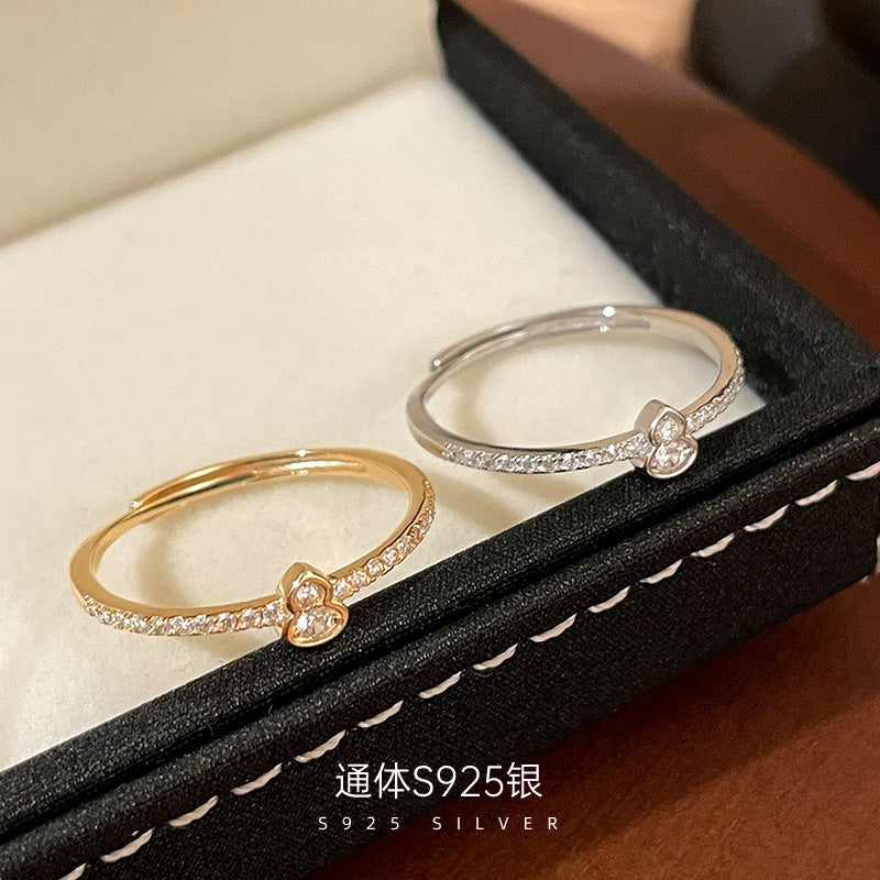 C廠 滿鑽小葫蘆S925純銀戒指批發 折扣@洽客服 26.07.W4「RS3869」