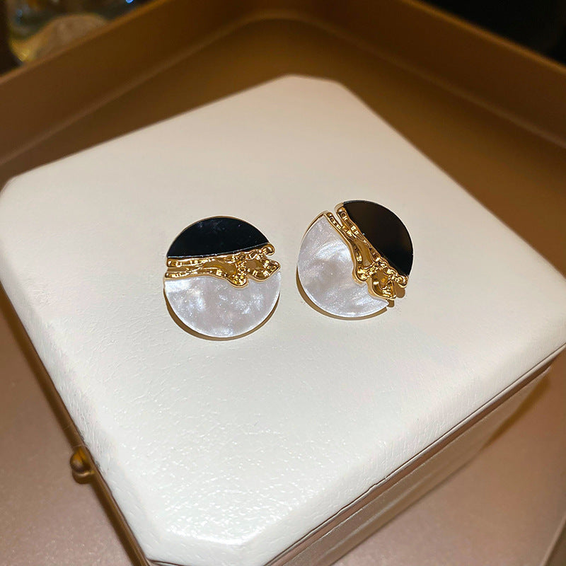 A2廠 韓國韓版我的日與夜樹脂銀針耳環 批發 折扣@洽客服 25.11.W3「HE22224」