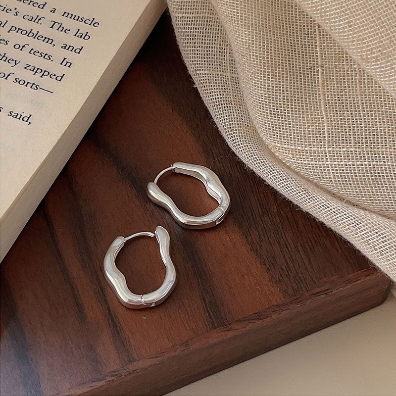 C3廠 韓國韓版幾何重工圈圈S925純銀耳環 批發 折扣@洽客服 25.10.W5「HES021」