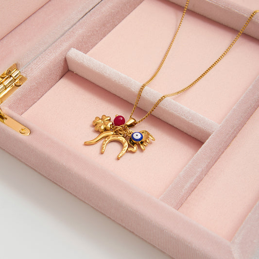 B廠 歐美款 EIMILY 鈦鋼鍍18K金項鍊 批發 折扣@洽客服 25.11.W2「JDN0307051」