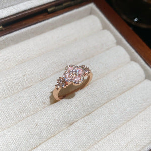 A2廠 日韓款鋯石幸運草開口戒指 批發 折扣@洽客服 25.11.W4「HR2787」