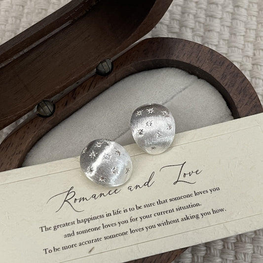 C2廠 S925純銀 ｜ 韓國韓版拉絲六芒星耳環 批發 折扣@洽客服 26.01.W2「XSE2340」