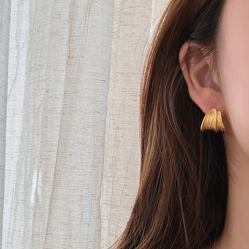 A2廠 韓國韓版拉絲C型金屬銀針耳環 批發 折扣@洽客服 25.12.W4「HE29765」