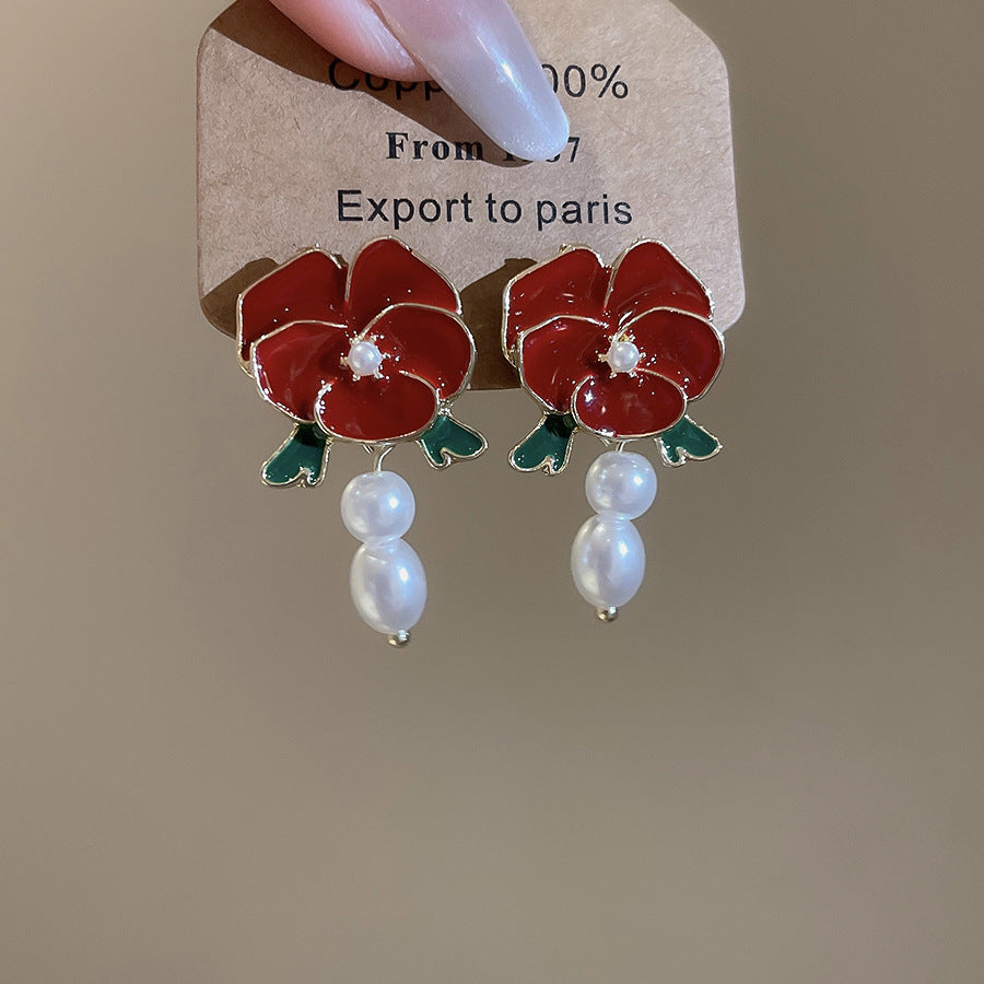 A2廠 韓國韓版玫瑰花蝴蝶結珍珠銀針耳環 批發 折扣@洽客服 25.10.W5「HE28841-HE28842」