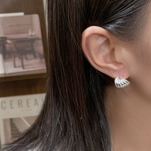 C2廠 S925純銀 ｜ 韓國韓版海螺絲耳環 批發 折扣@洽客服 26.01.W2 「XSE2242」