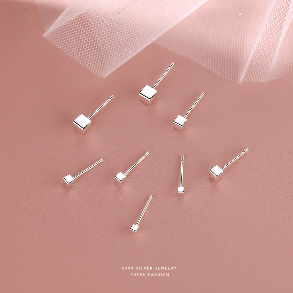 C廠 韓國韓版簡約小巧S999足純銀耳環 批發 折扣@洽客服 25.10.W3「CE065」