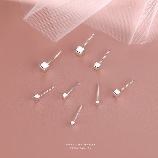 C廠 韓國韓版簡約小巧S999足純銀耳環 批發 折扣@洽客服 25.10.W3「CE065」