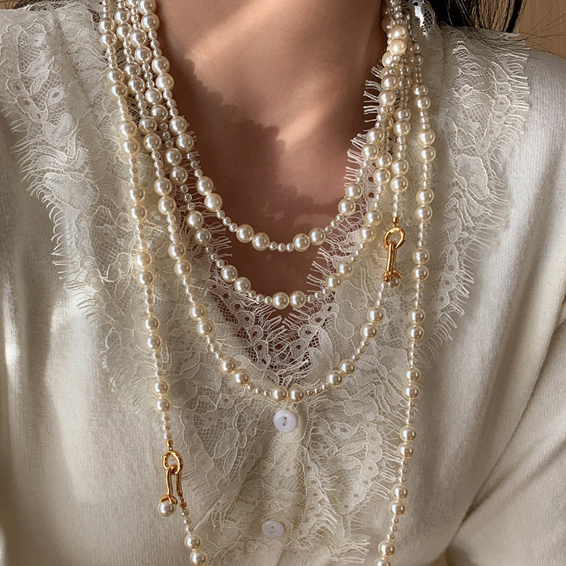 A2廠 韓國韓版復古優雅珍珠長項鍊 批發 折扣@洽客服 25.12.W1「WN1970 WN1971」