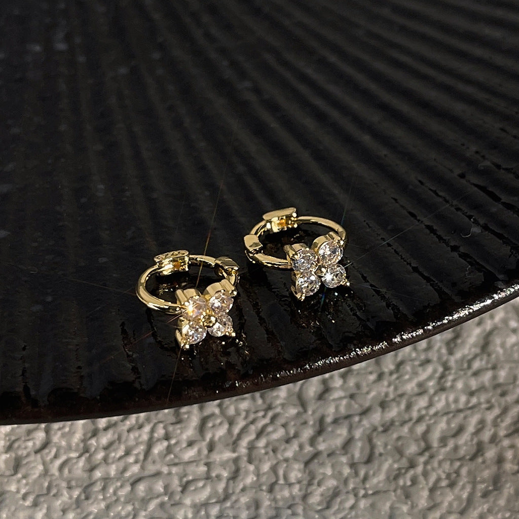 A廠 日韓款迷你鋯石花銅微鑲鋯石銀針耳環 批發 折扣@洽客服 25.12.W2「B-20-B-21」