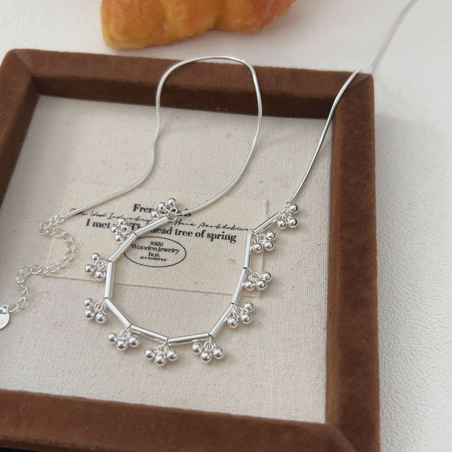 C3廠 韓國韓版小葡萄串珠S925純銀項鍊 批發 折扣@洽客服 25.11.W1「hxl360」