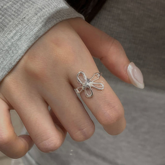 C2廠 韓國韓版小花復古S925銀戒指 批發 折扣@洽客服 25.10.W5「SR1395」