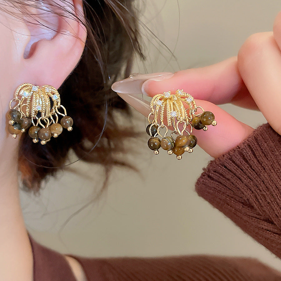 A2廠 韓國韓版煙火虎眼石流蘇銀針耳環 &項鍊 批發 折扣@洽客服 25.11.W2「HE29076-HN10421」