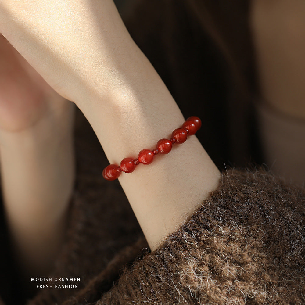 C廠 紅瑪瑙水晶手鍊 26.02.W1「L1295」