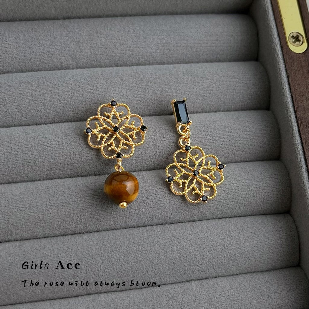 A廠 日韓款鏤空蕾絲鋯石耳環 批發 折扣@洽客服 26.01.W1「6952」