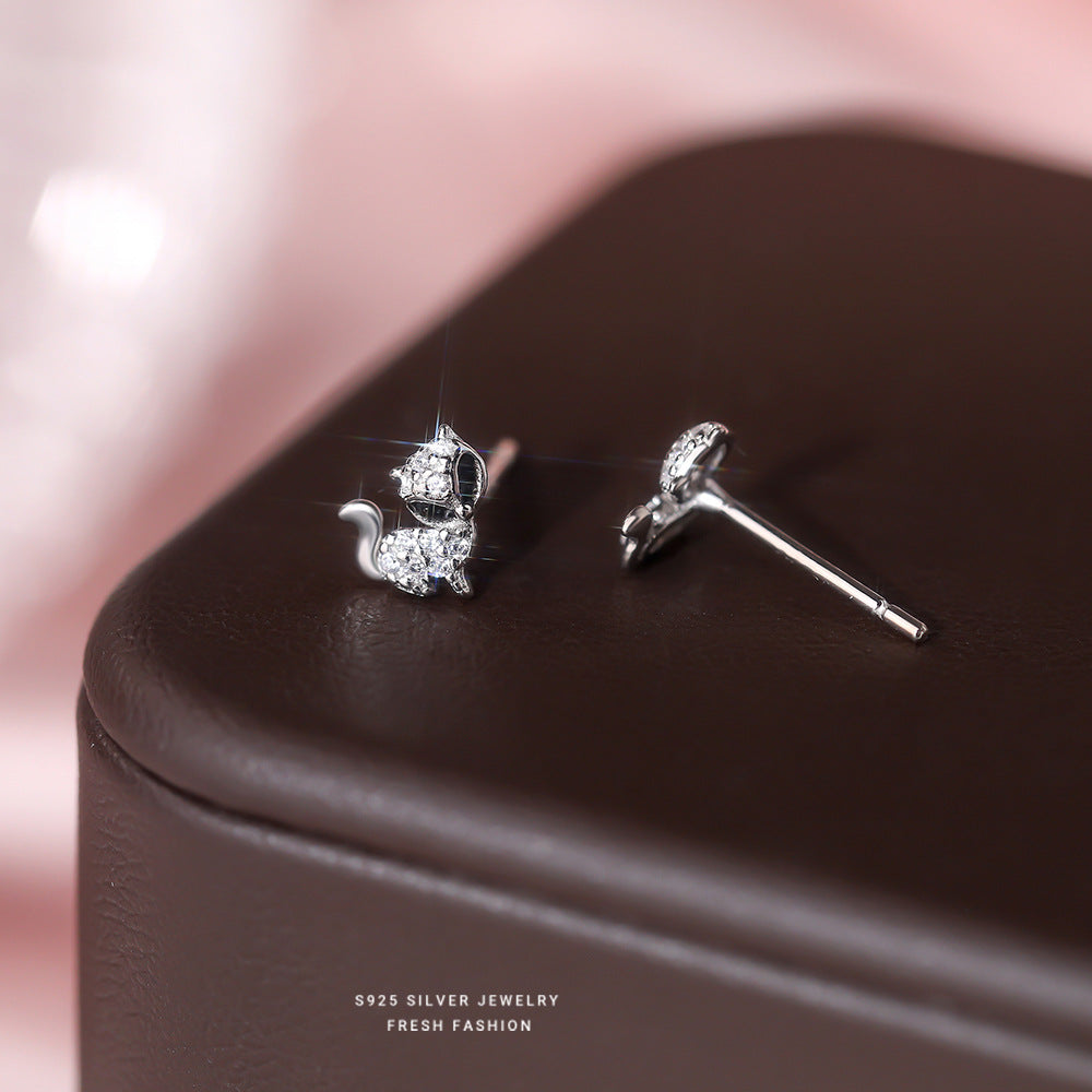 C廠 韓國韓版甜酷風狐狸S925純銀耳環 批發 折扣@洽客服 25.12.W1「E5843」