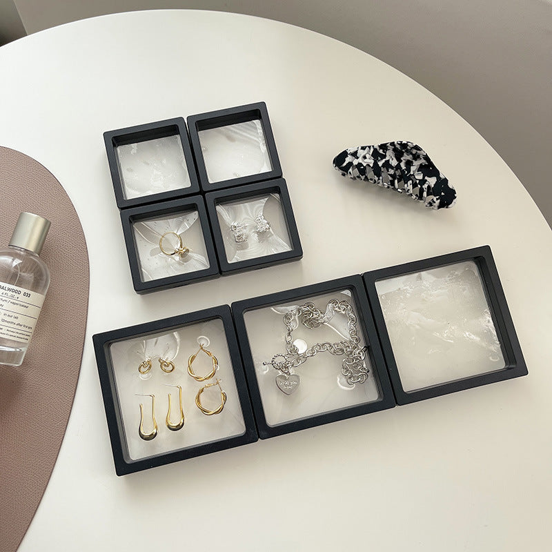 時尚透明薄膜飾品盒「AQ061」