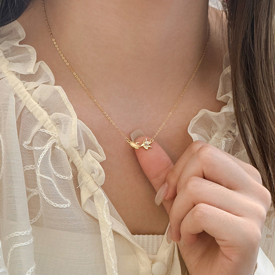 C廠 S925純銀｜韓國韓版好運錦鯉項鍊 26.02.W1「A4835」