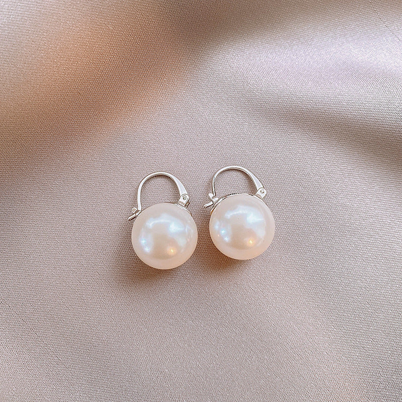 A2廠 韓國韓版圓形珍珠電鍍18K真金銀針耳環 批發 折扣@洽客服 25.11.W1「HE21236」