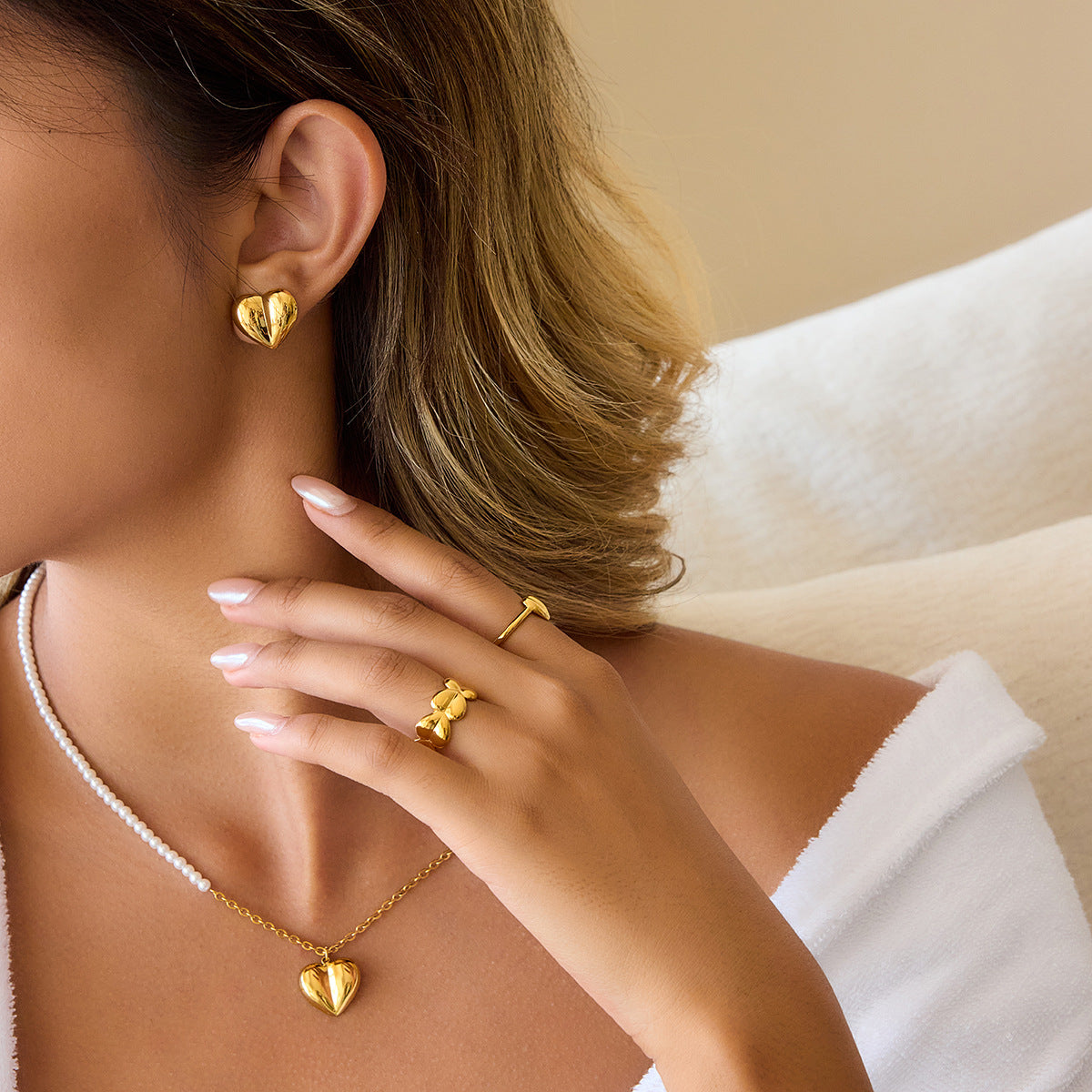 B廠 歐美款 ELIANA 鈦鋼鍍18K金耳環 批發 折扣@洽客服 25.12.W1「JDE0209031」