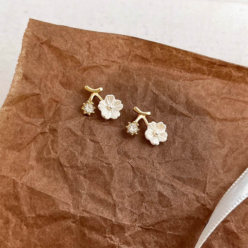 A廠 日韓款簡約花朵銀針耳環批發 折扣@洽客服 26.04.W3「A883」