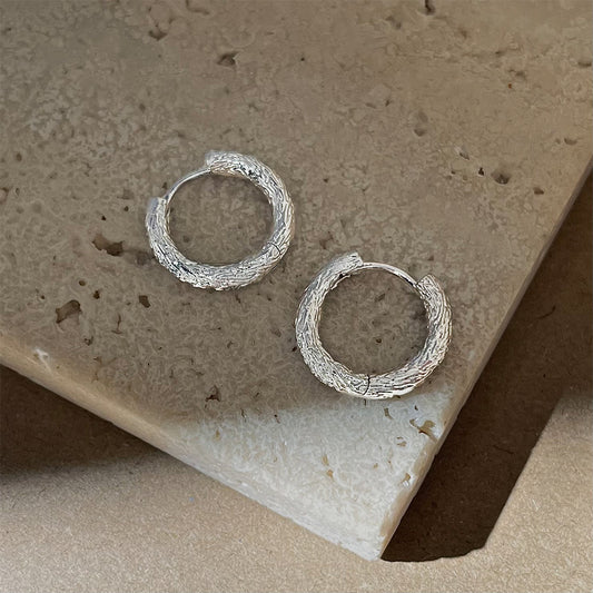 A廠 日韓款 幾何肌理感液態銀針耳環 批發 折扣@洽客服 25.10.W5「4978」