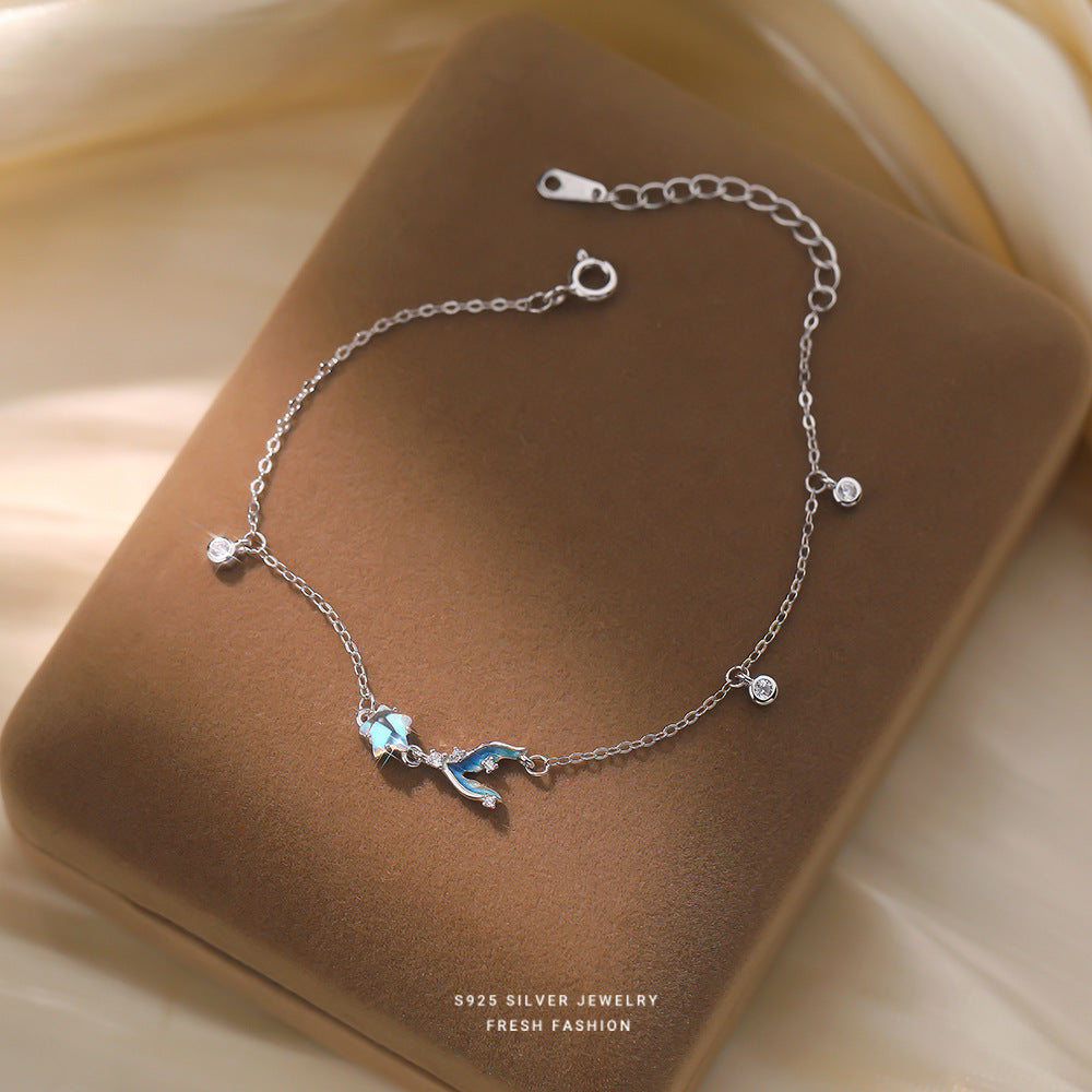 C廠 S925純銀｜ 炫彩美人魚尾手鍊 批發 折扣@洽客服 26.01.W2「L1269」