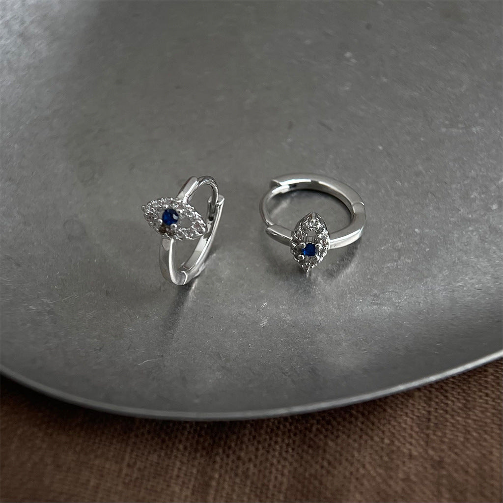 A廠 日韓款氣質鋯石眼睛耳環 批發 折扣@洽客服 26.01.W1「6968」