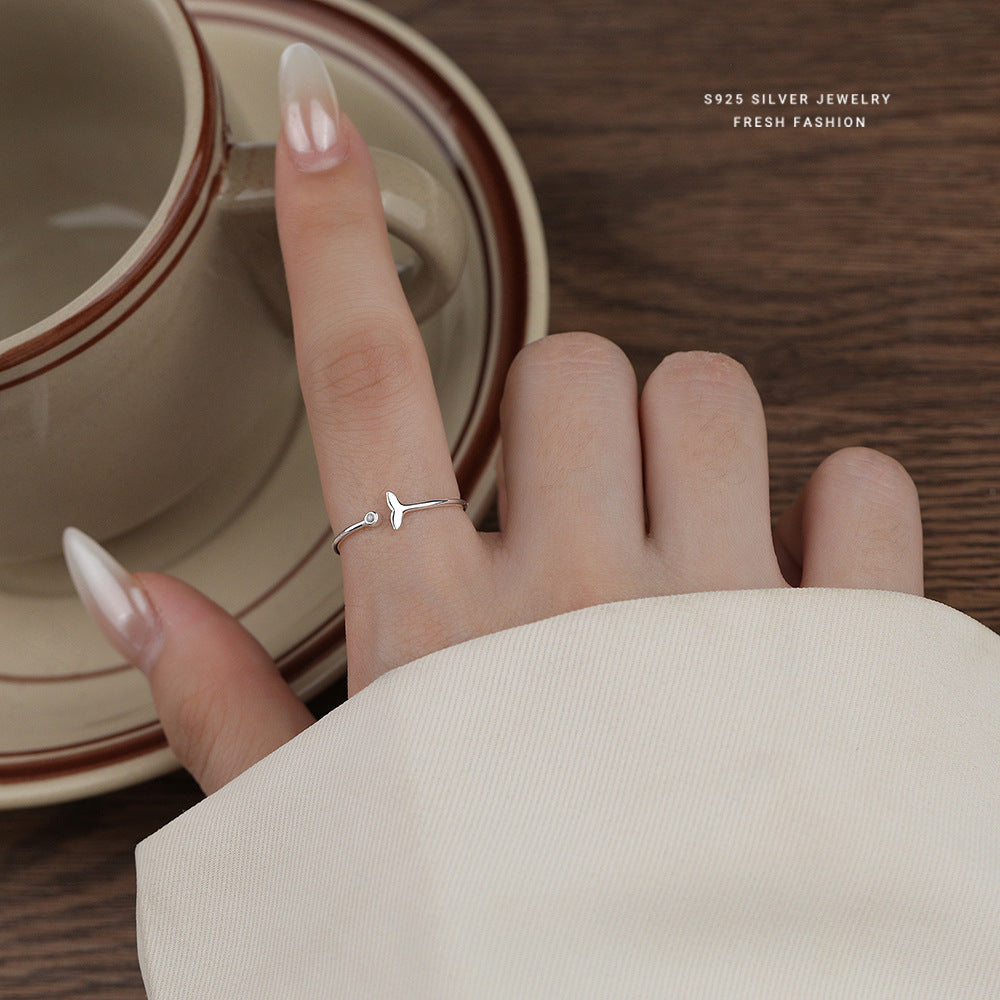 C廠 韓國韓版美人魚尾S925純銀戒指 批發 折扣@洽客服 25.12.W1「K2428」