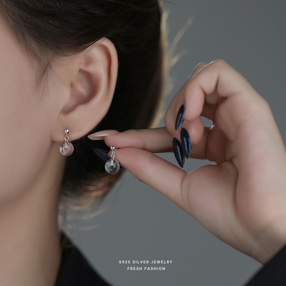 C廠 韓國韓版小燈泡仿水晶S925純銀耳環 批發 折扣@洽客服 24.11.W2「E5779」