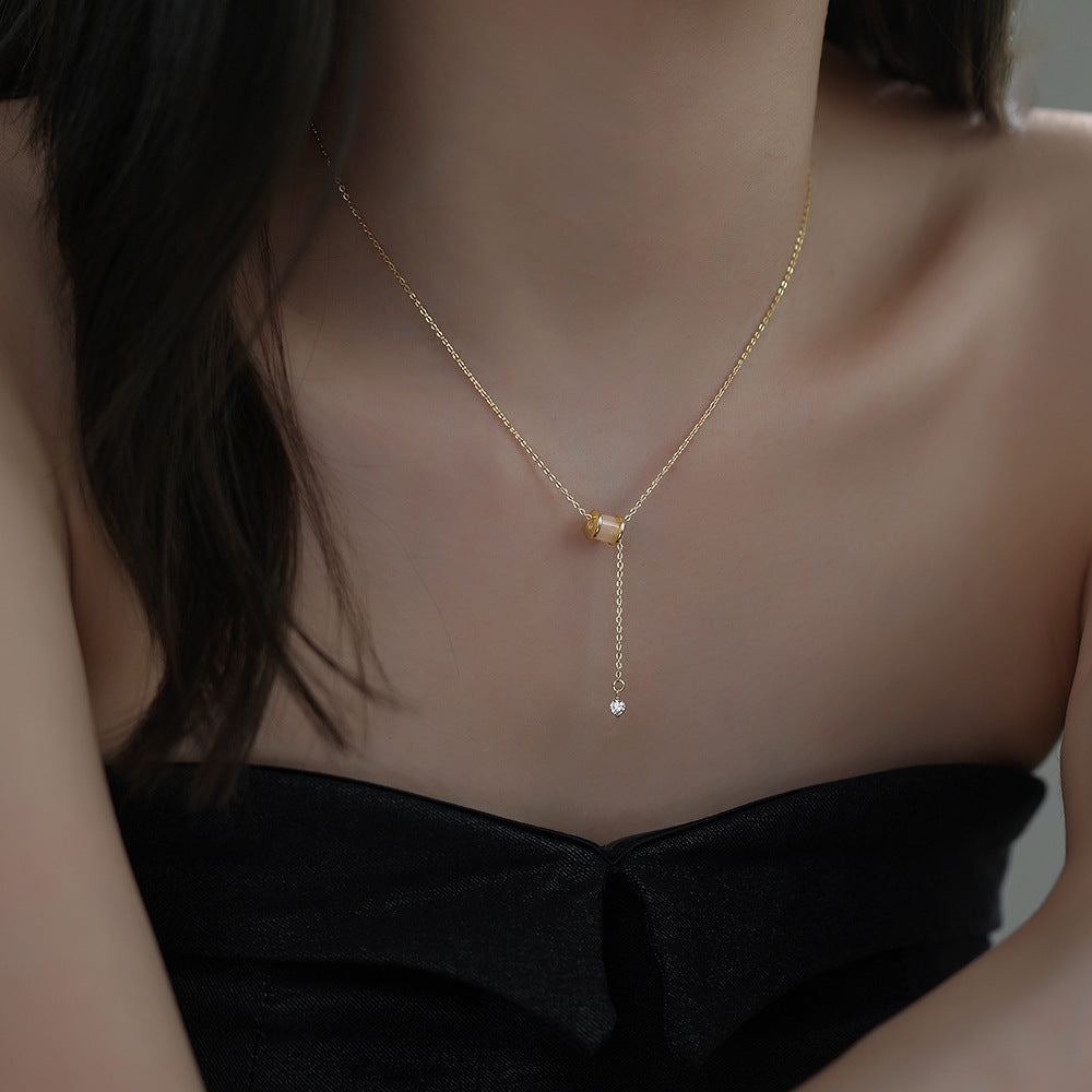 C廠 韓國韓版白玉髓小蠻腰S999純銀項鍊 批發 折扣@洽客服 25.12.W1「A4654」