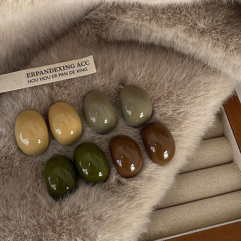 A2廠 韓國韓版彩色壓克力C型銀針耳環 批發 折扣@洽客服 25.12.W4「HE29803」