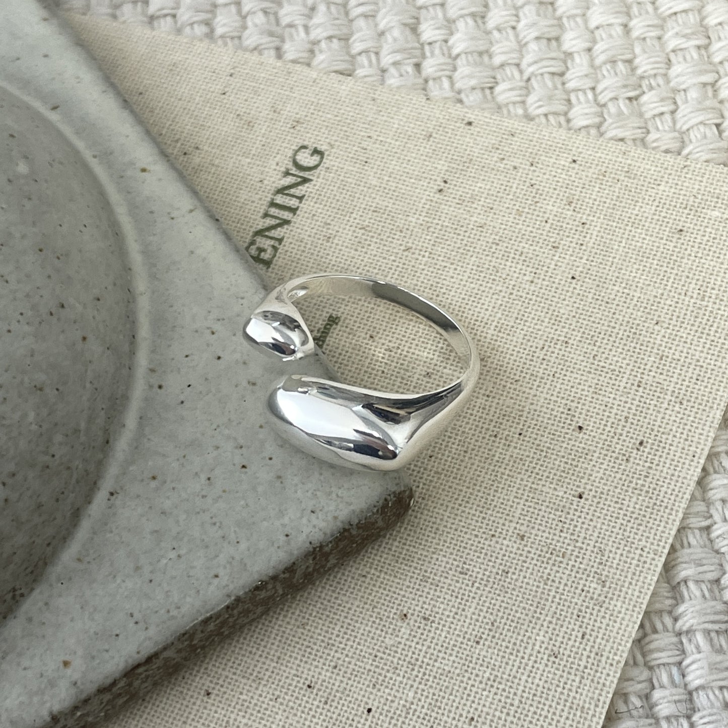 C2廠 韓系限量款幾何水滴S925純銀戒指批發 折扣@洽客服 26.03.W3「XSR1077」