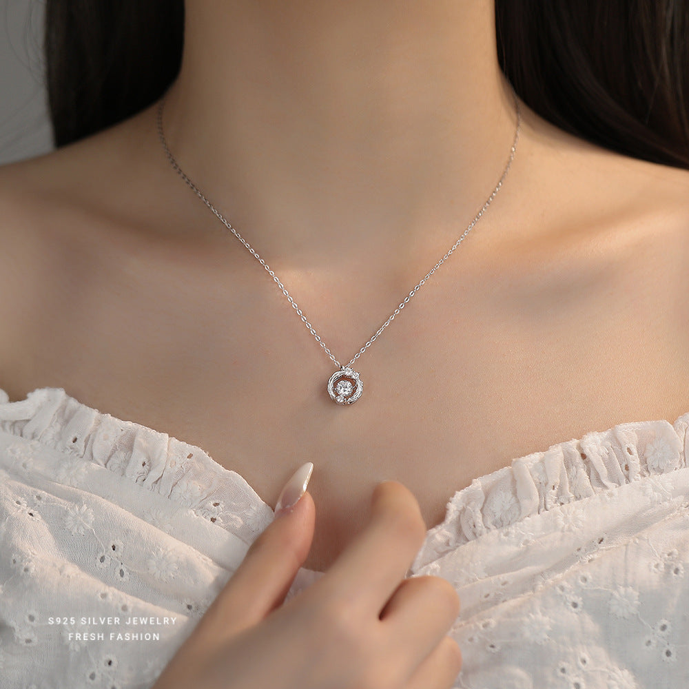 C廠 韓國韓版羽毛靈動托帕石S925純銀項鍊 批發 折扣@洽客服 25.11.W1「F6429」