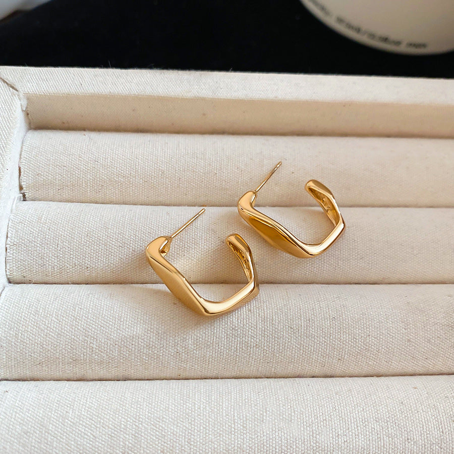 A2廠 韓國韓版幾何方形吊墜銀針耳環 批發 折扣@洽客服 25.10.W3「HE28641」