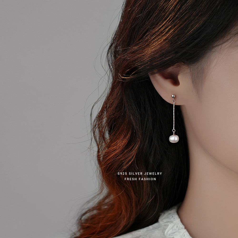 C廠 韓國韓版復古風天然珍珠S925純銀耳環 批發 折扣@洽客服 25.10.W3「E3338」