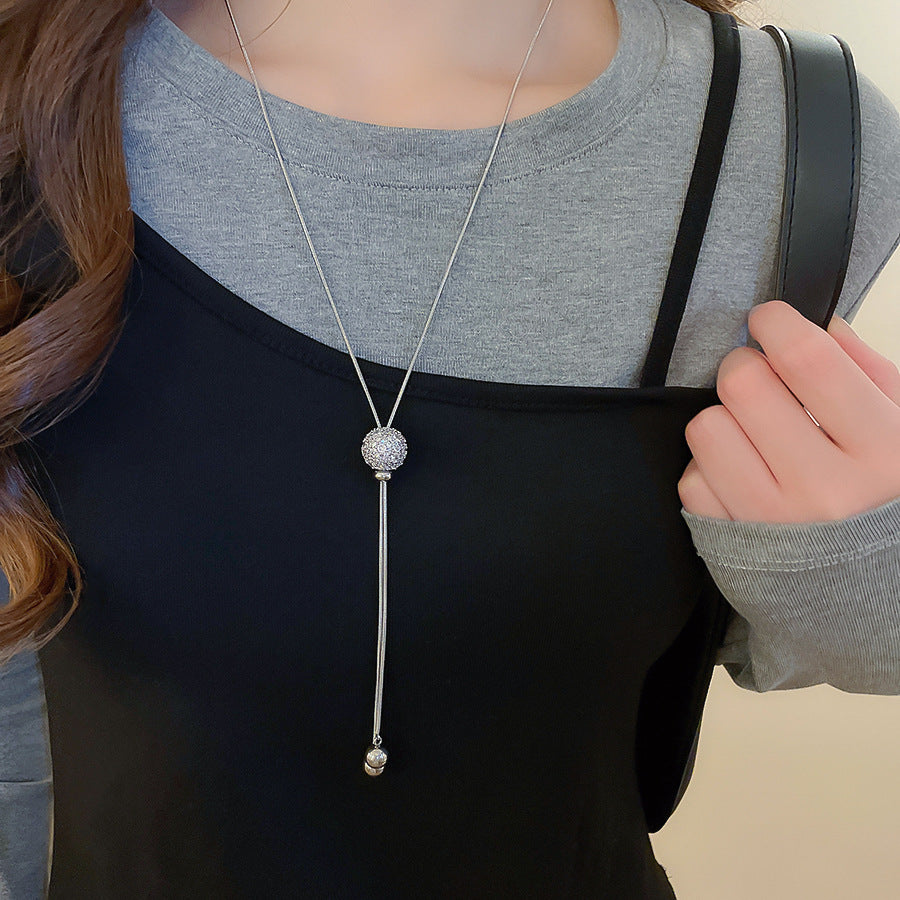 A2廠 韓國韓版幾何圓形吊墜抽拉式項鍊 批發 折扣@洽客服 25.10.W3「HN10172」