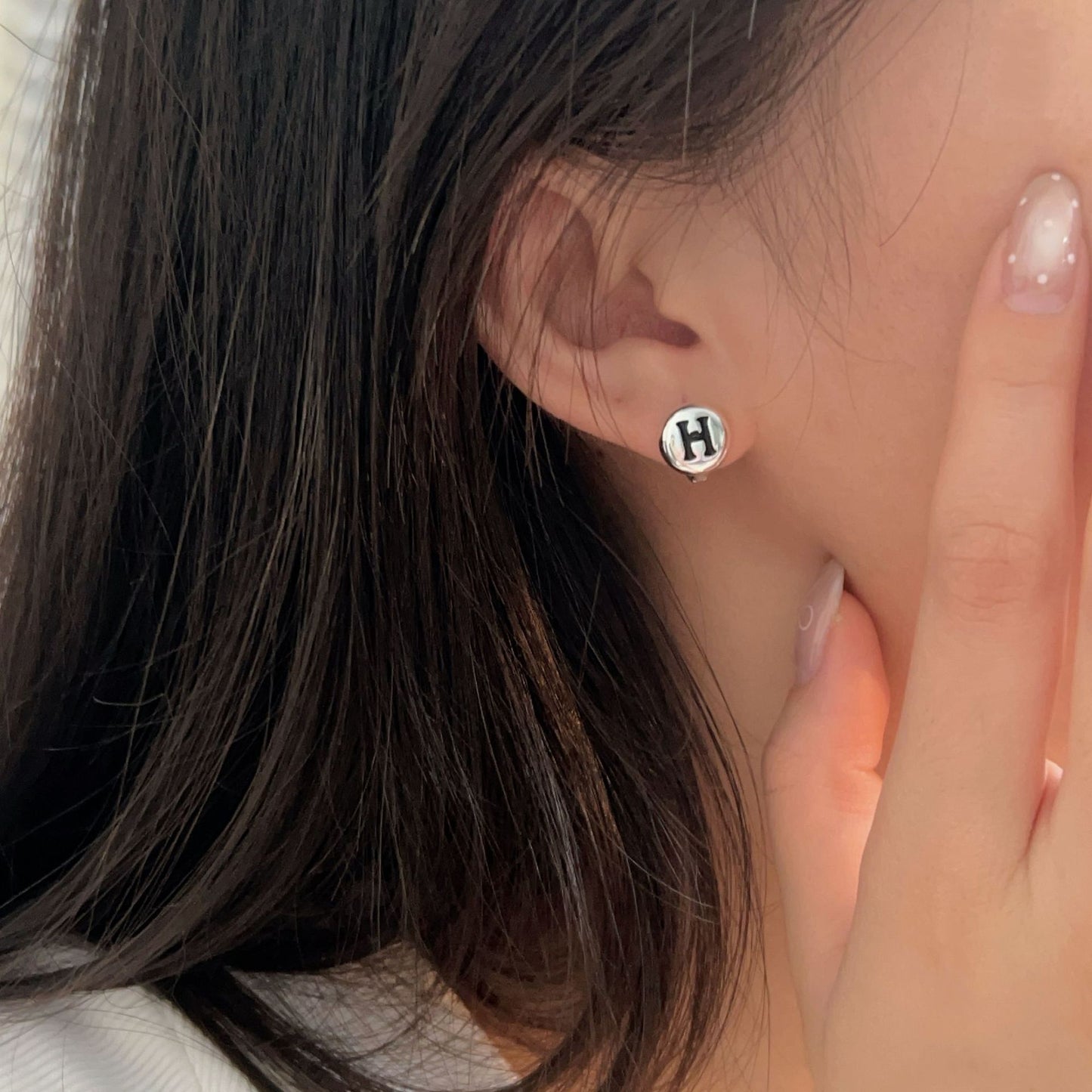 C3廠 韓版重工H字母S925純銀耳環 批發 折扣@洽客服 25/11.W4「hes414」